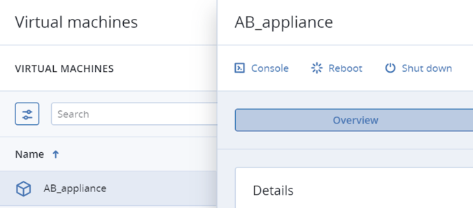 6 2 Deploying The Acronis Cyber Backup All In One Appliance Virtual Machine